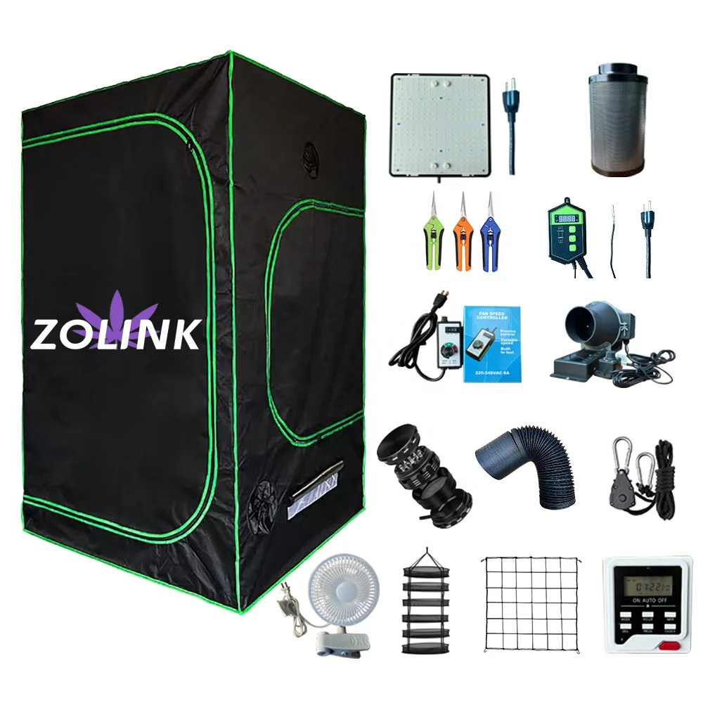 Коробка для выращивания комплект 120x120x200 см растут коробки тепличных растений Гроу тенты полный комплект