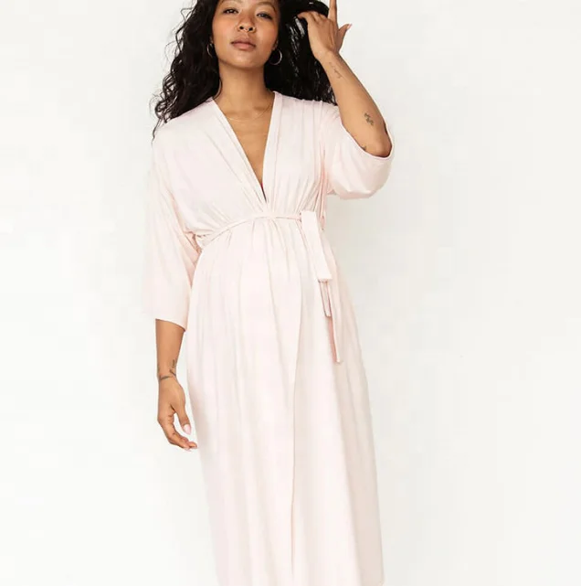 Модный халат для матери с принтом одежда сна ночные рубашки из хлопка/бамбуковой