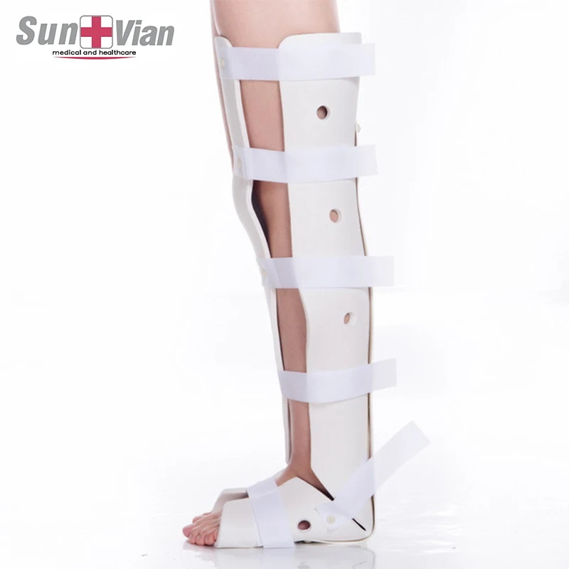 Medical polymer knee lower limb leg brace fracture splint external fixation support brace