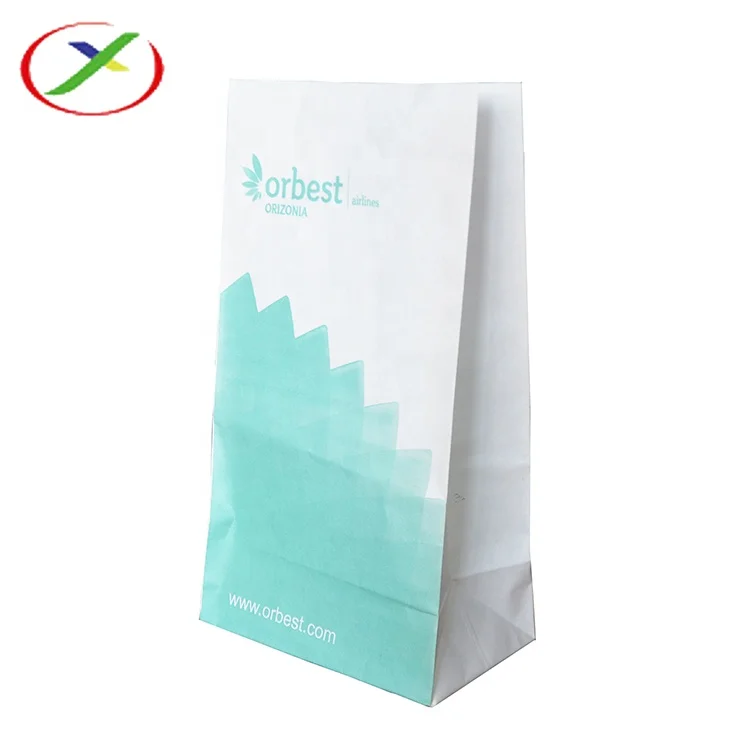 Back side sealed bag wholesale disposable waterproof air sickness bag