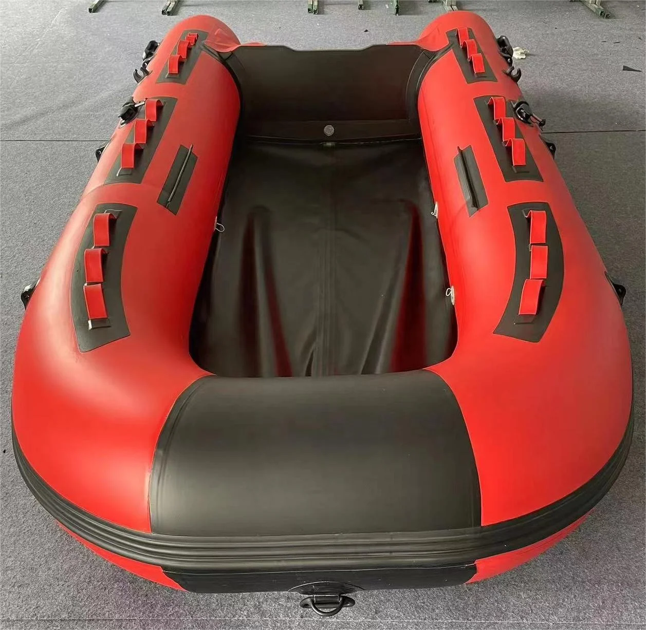 4.3M  inflatable rescue boat taking 6 persons driving in lake, river and offshore sea