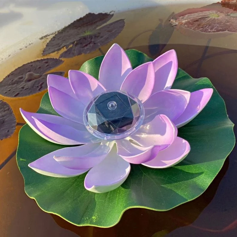 Shingel Lotus Flower Floating Light With Led