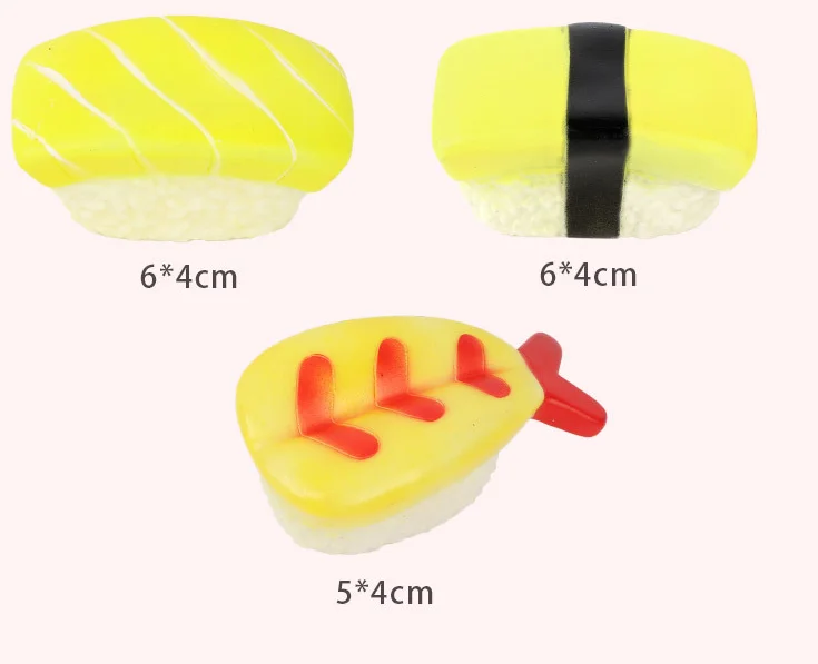 wholesale pet dog puppy toy vinyl japanese food fish suqeaker toy sound toy for pet dog puppy