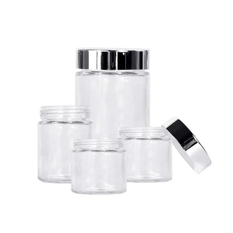 
Custom wholesale different sizes 200ml 230ml 250 ml 300ml 500ml chap empty baby food storage glass jars 