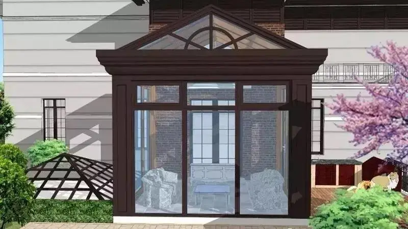 Alwew aluminium glass sunroom for solarium free standing sunroom
