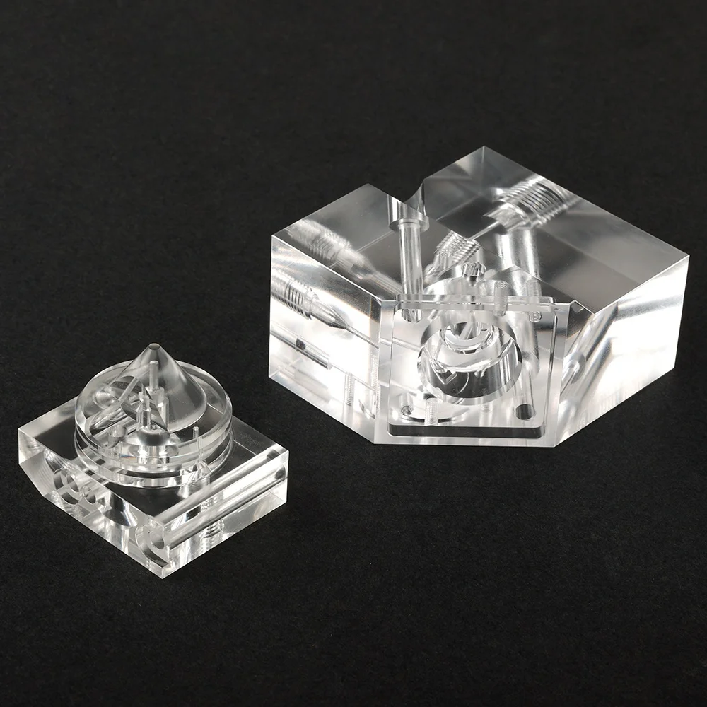 Высокоточный CNC изготовленный на заказ акриловый коллектор точность H12 клапан изготовленные акриловые детали