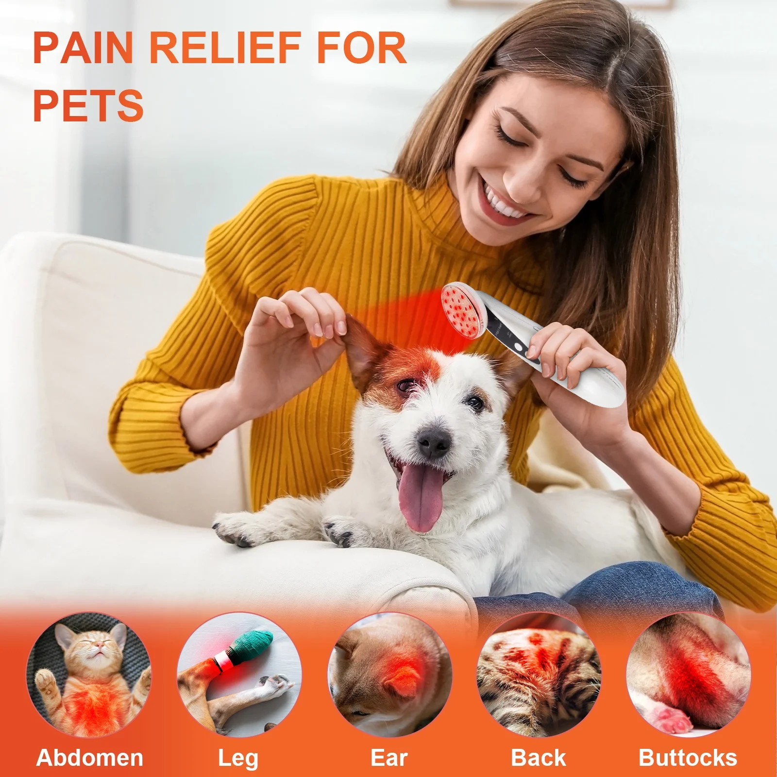 Portable Red Light Therapy Near Infrared Light Therapy 660nm & 850nm at Home Pain Relief, Neck, Knee