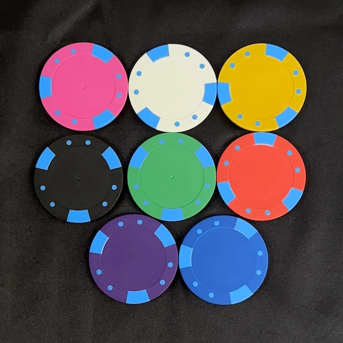 Advanced customization 11.5g Dice ABS Poker Chips For Casino
