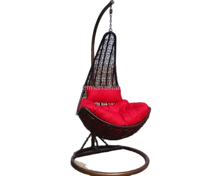 Hot sale Pation Rattan Hanging Chairs Leisure Swing Chairs Garden Swing Chair