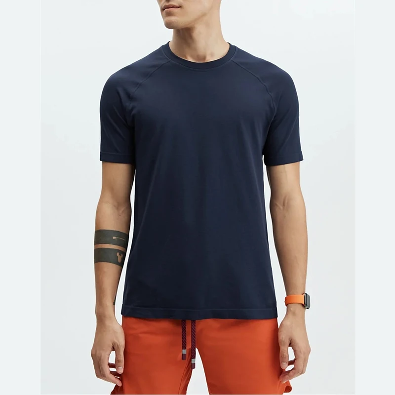 YX-MA05 Wholesale Custom Pima Cotton T-shirts Slim Fit Plain Men Tshirts