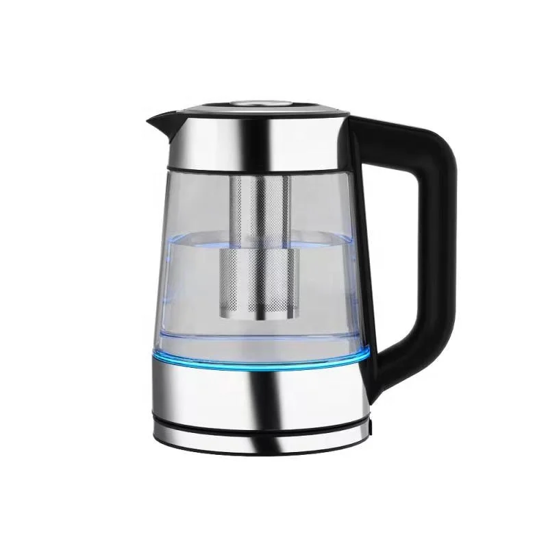 glass digital portable tea maker with filter and keep warmer
