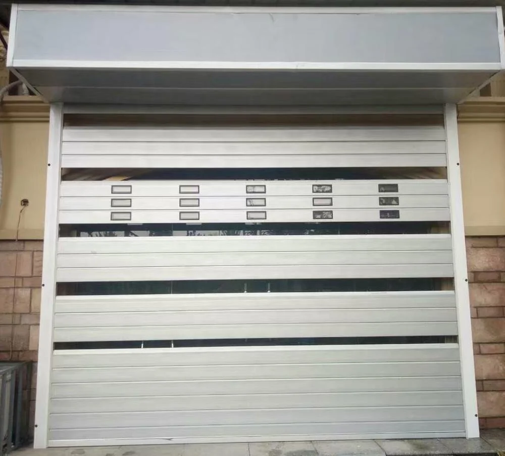 China Manufacturer High Design Durable Stacking Door Steel Automatic Top Hanging Sectional Door