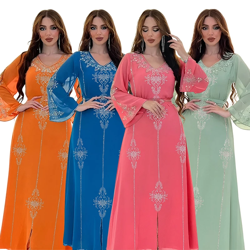 CY500176 скромная Мода Dubai Abaya Caftan платье Арабская мусульманская Вечеринка марокканские платья кафтан