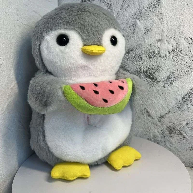 Милый мультяшный Электрический детский успокаивающий спящий Пингвин плюшевая игрушка