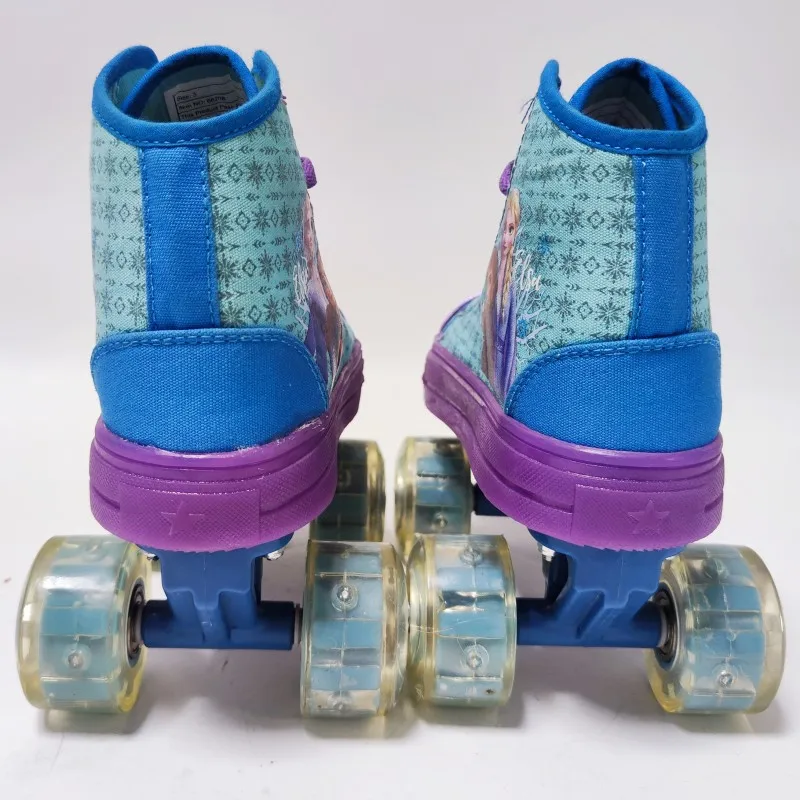 Children Double Row Outdoor Kids Sketing Shoe Simple Four Wheel Roller Skates Walking Shoes