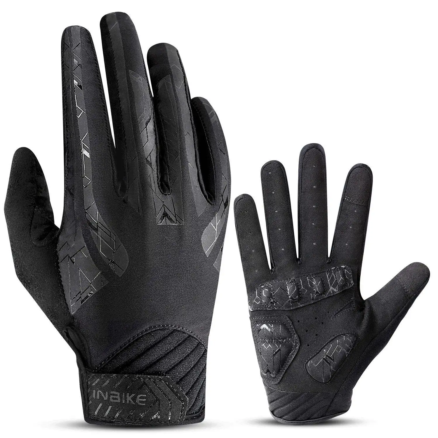 Mens Calory Padded Breathable Shock Absorbing Half Finger Bike Gloves Custom Design Anti Slip Pad Outdoor Gloves