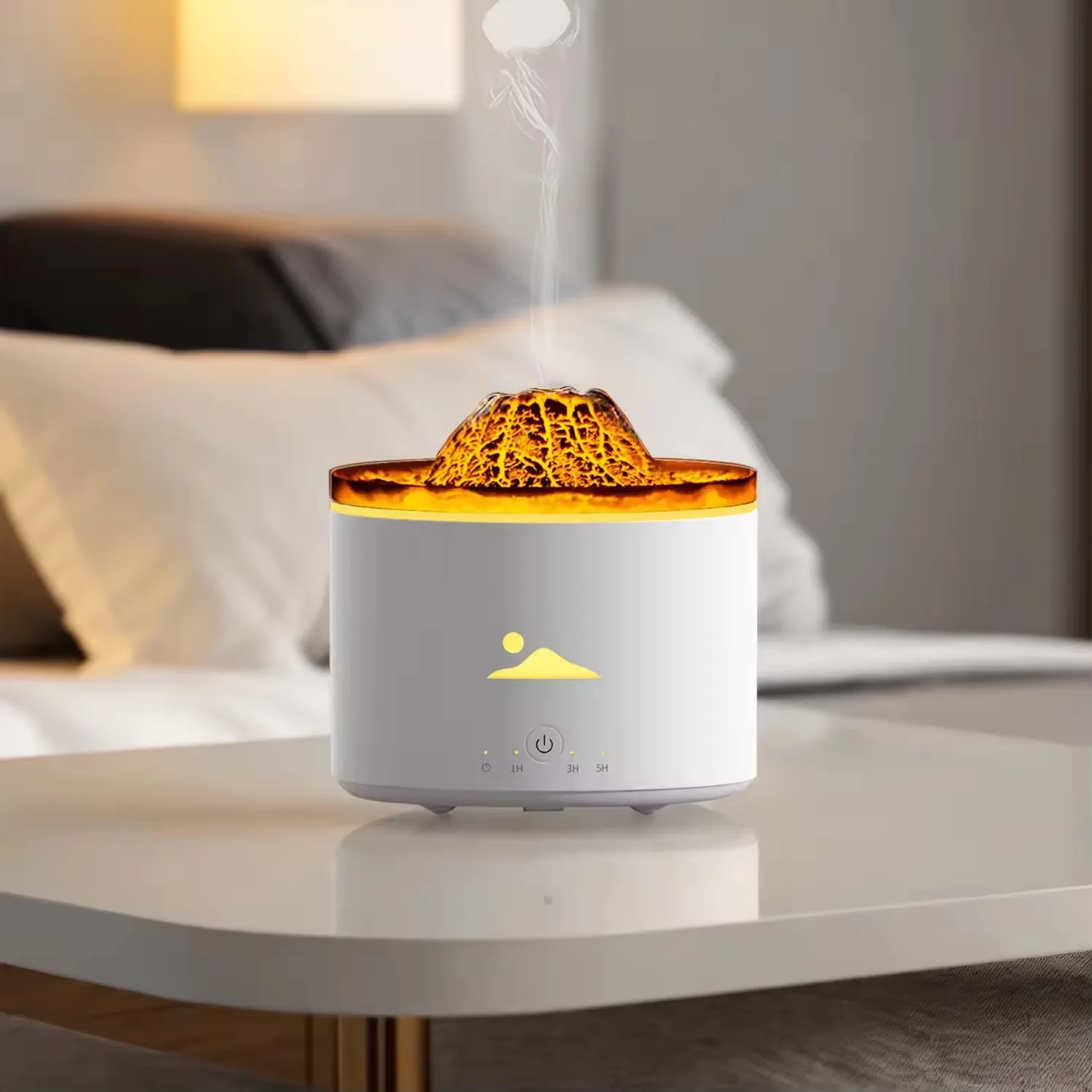 Flame Diffuser Jellyfish Volcano Diffuser Household Humidification Aromatherapy Volcano Air humidifier Fire aroma difusor
