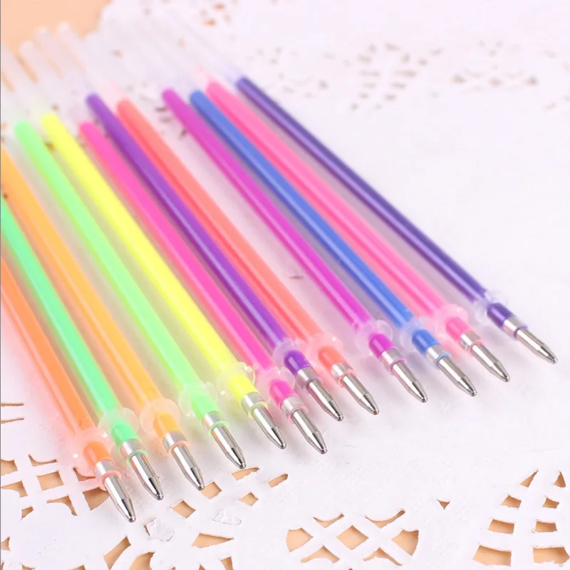 48 color colored neutral refill flash office supplies signature pen multi-color stationery pen wholesale