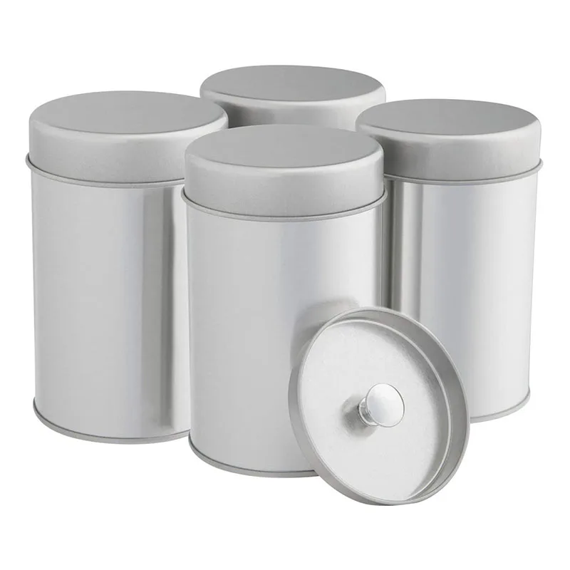 China suppliers word famous clear tin can round cylinder with plain body food grade decoration easy open top can