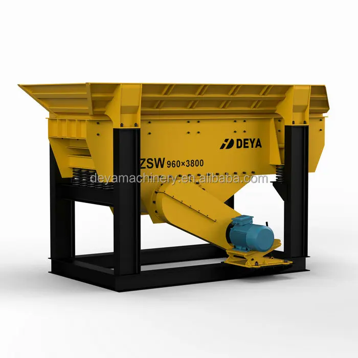 vibrating grizzly feeder with hopper for mining use