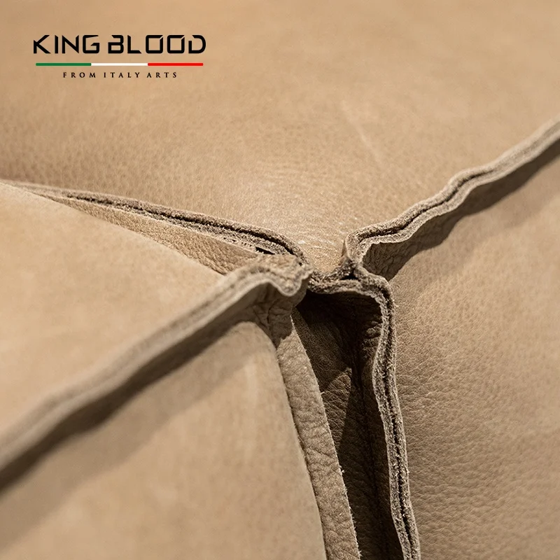 china factory sofa modern oil wax cowhide genuine light nubuck leather sofa sets