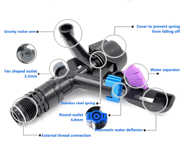 low pressure water mist sprinkler rain gun sprinkler irrigation system big