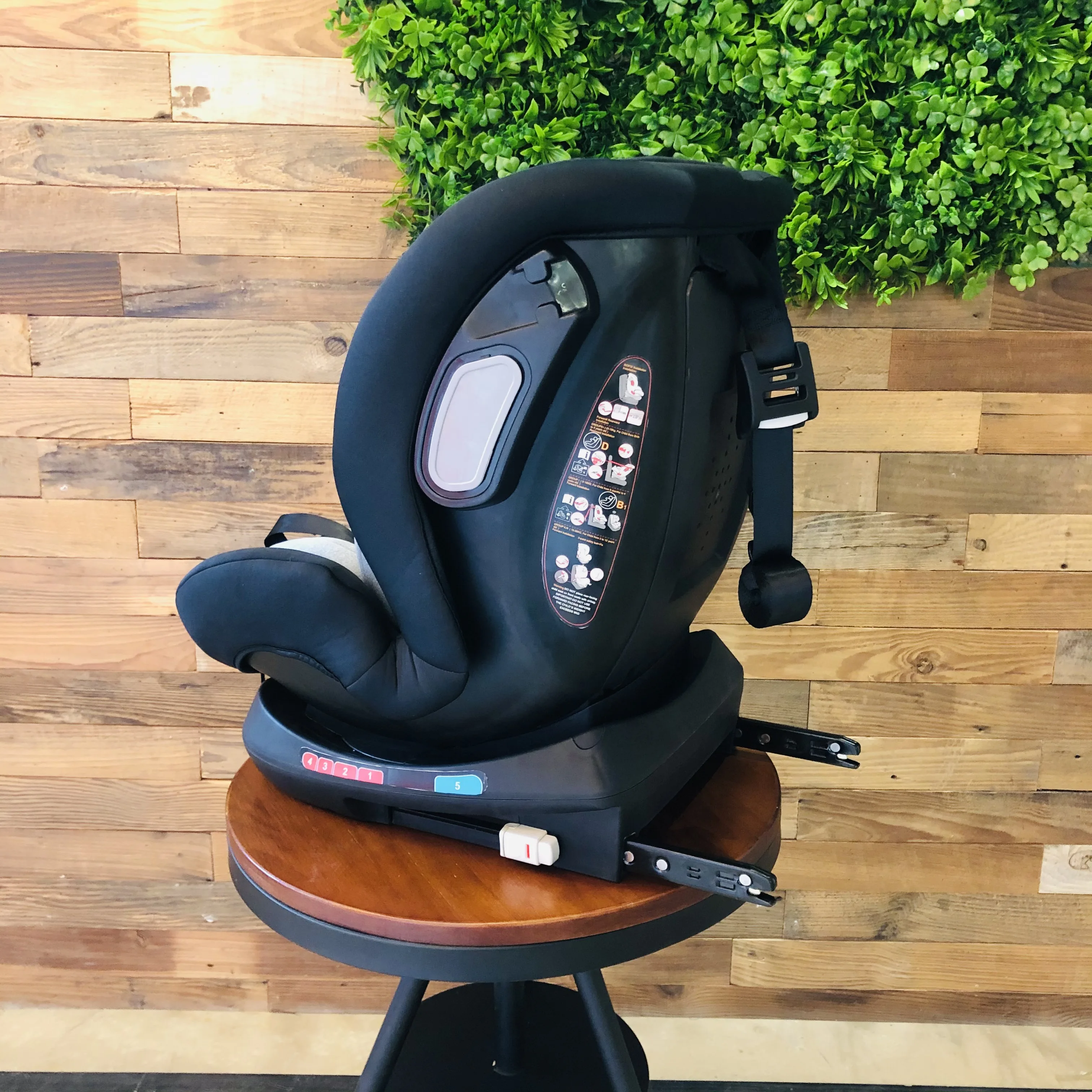 Brightbebe Высокое качество Портативный 0-36kgs 360 градусов Поворот группы 0 + 1 2 3 знака после isofix дети детское