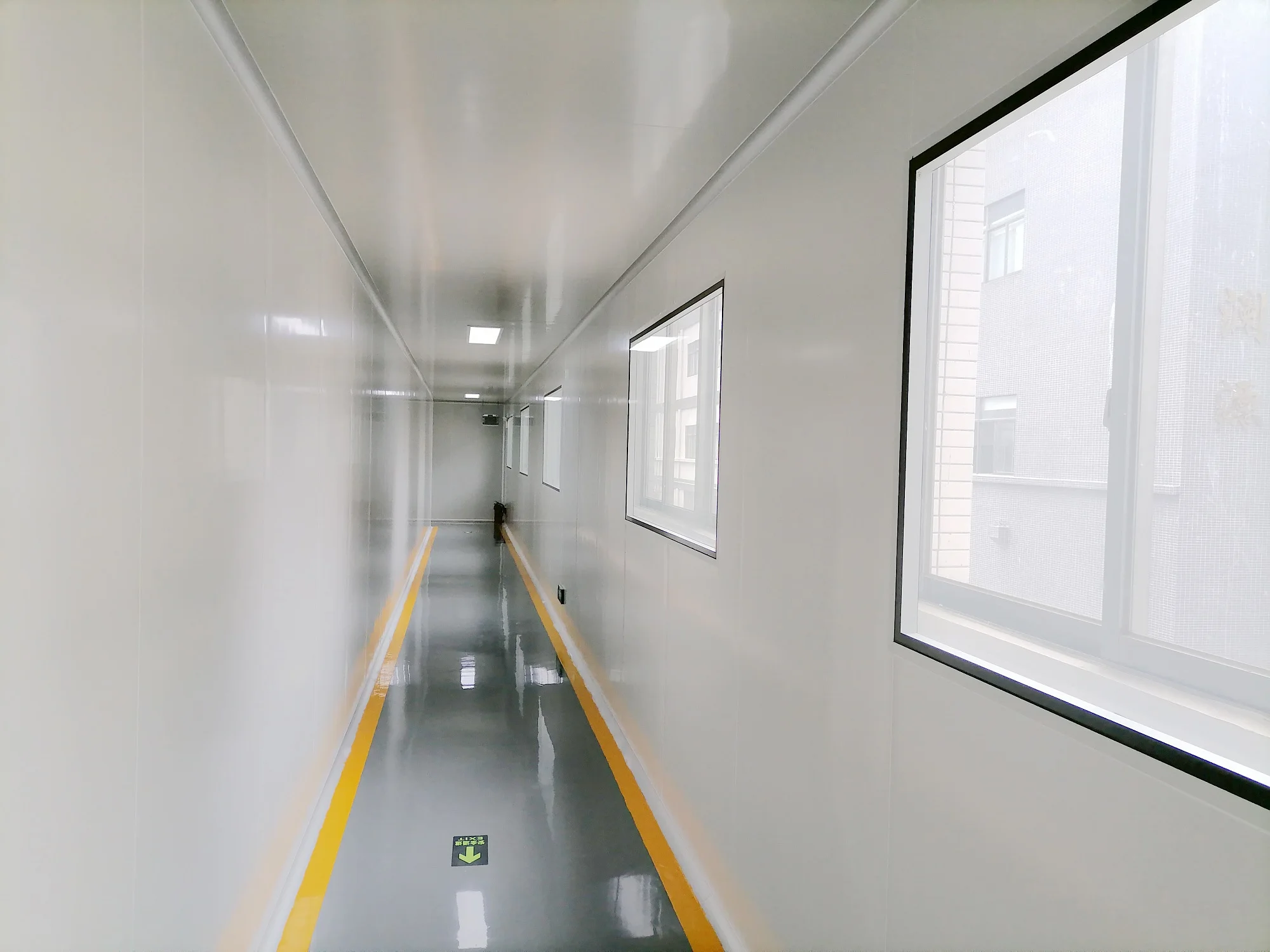 Clean room window double layer tempered glazed glass hollow window with desiccant keeping dry