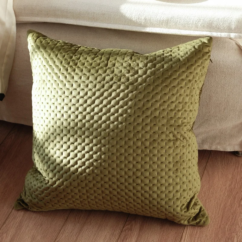 Wholesale Bedside Pillowcase Ultrasonic Pionsonic Embossing Home Sofa Pillowcase Cushion Cover