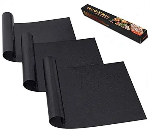 Food Grade Hot Selling  Non-stick BBQ PTFE  Grilling Mats for Outdoor Barbecue Reusable And Easy to Wash