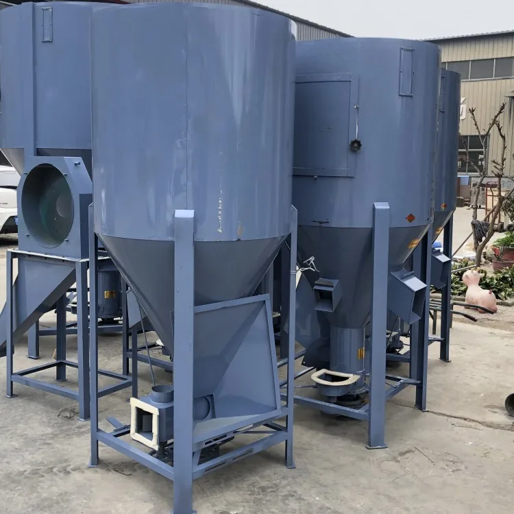 Вертикальная дробилка корма для животных и миксер автоматическая машина производства кормов птицы приготовления куриного использования на ферме