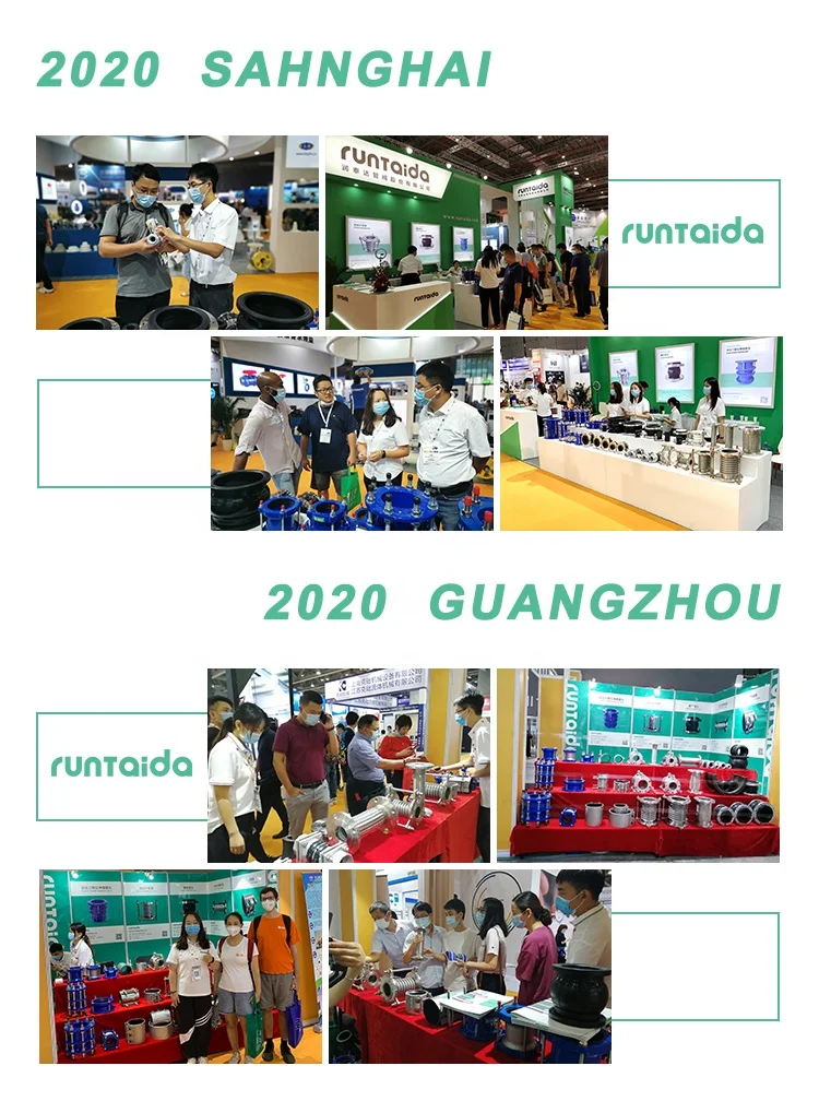 Runtaida universal ductile iron flexible flange type grooved pipe joint dresser coupling