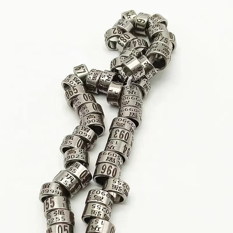 Homing pigeon rings customizable Rings pigeons Stainless steel ring