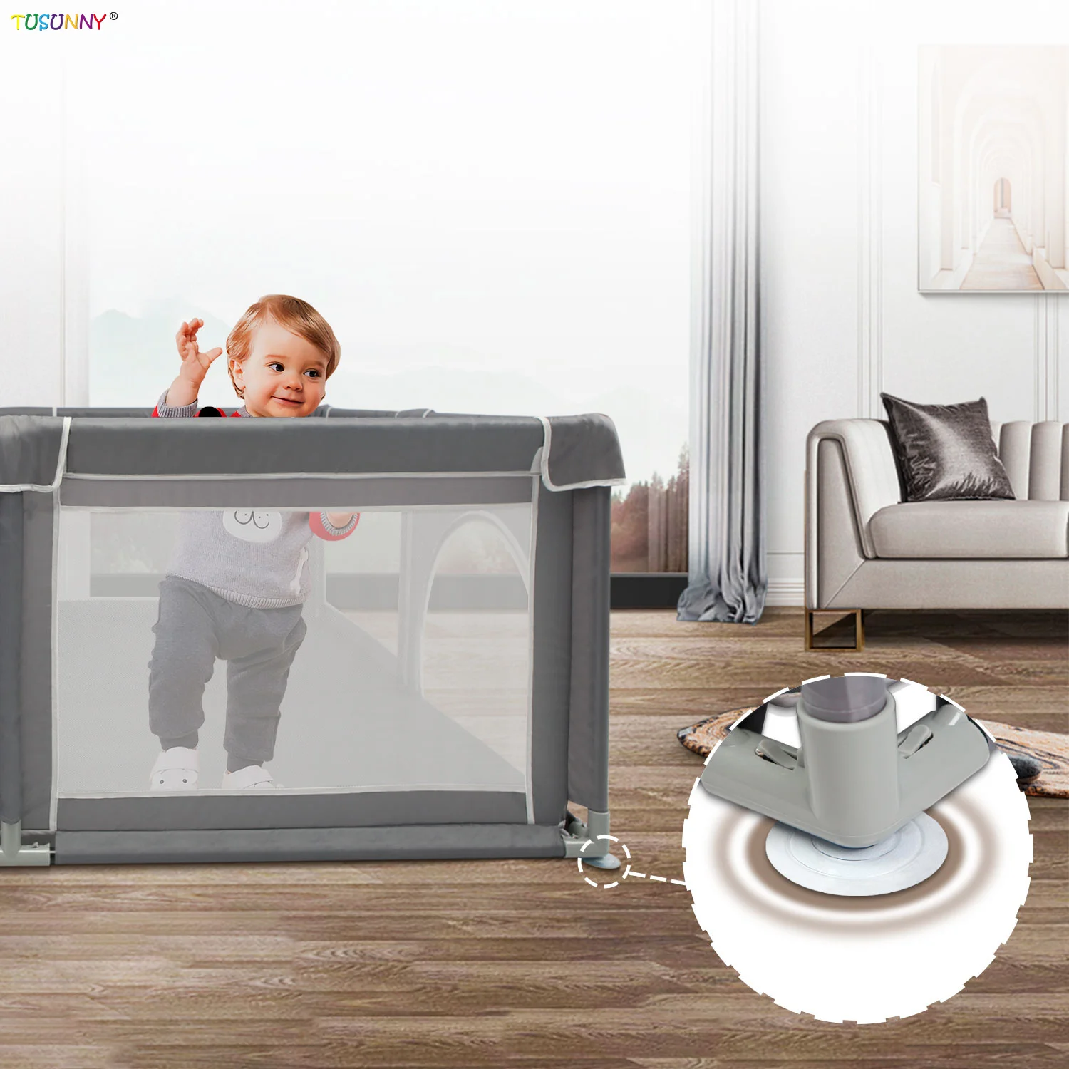 Portable Safety Playard Folding PlayPen for Infant Baby