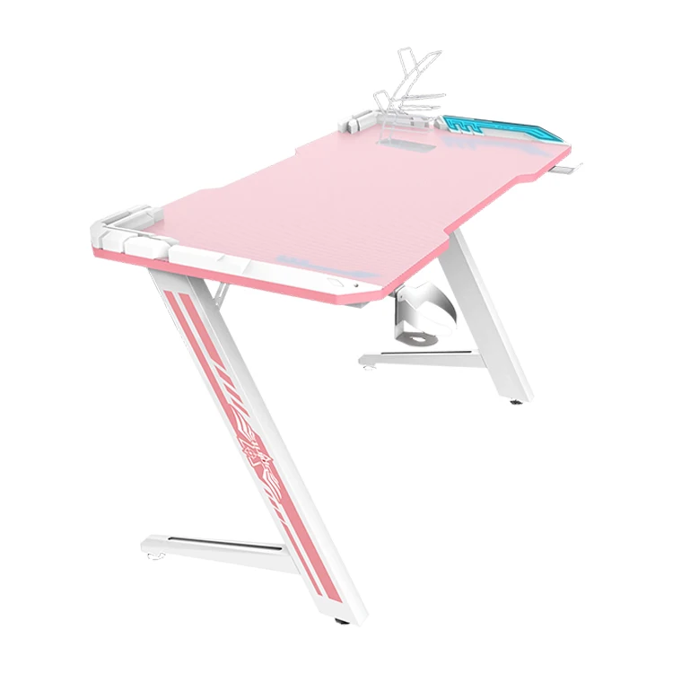 High Quality Custom Office PC Table Led Light Rgb Computer Gaming Desk For Home Computer Table Desk