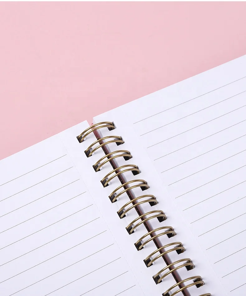 Europe Customize Hardcover Vintage A5 Spiral Notebook Journal Stationary Notepad Notebooks Custom Printed