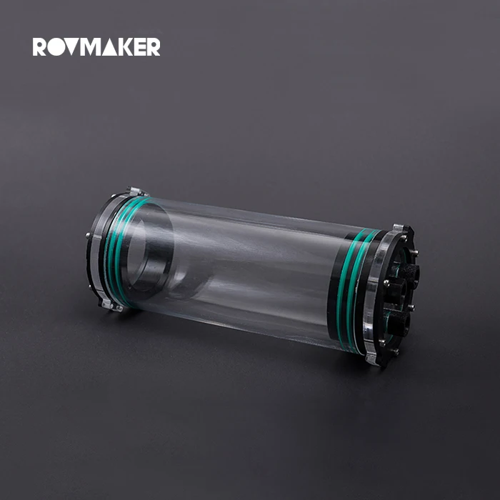 Rovmaker Waterproof PMMA Sealed Cabin Pipe For Underwater ROV Acrylic Tube