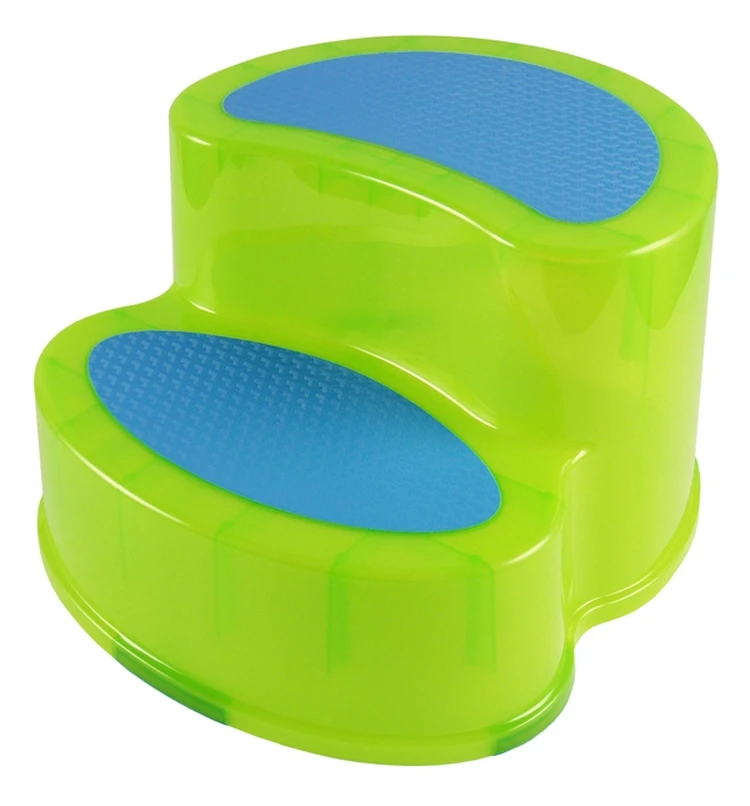 Manufacturer Wholesale Plastic Non Slip Child Two Color Double Layer Stepping Stool