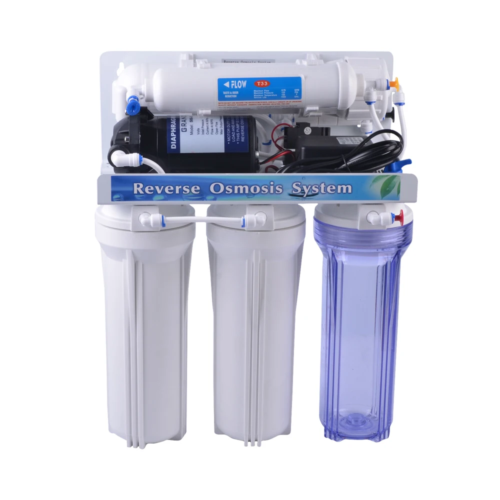 5-8 stage ro water filter system for water treatment with 3G 4G plastic pressure tank