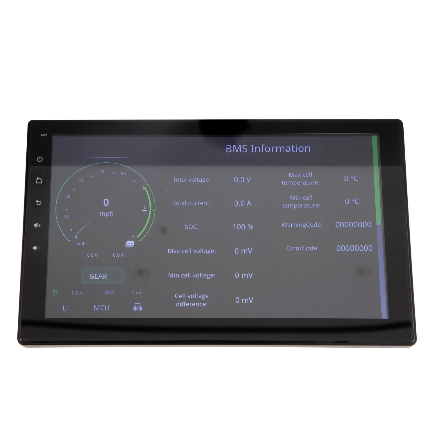 LED Golf Cart Meter 10 Inch Voltmeter  Electric Battery Capacity Indicator Speedometer