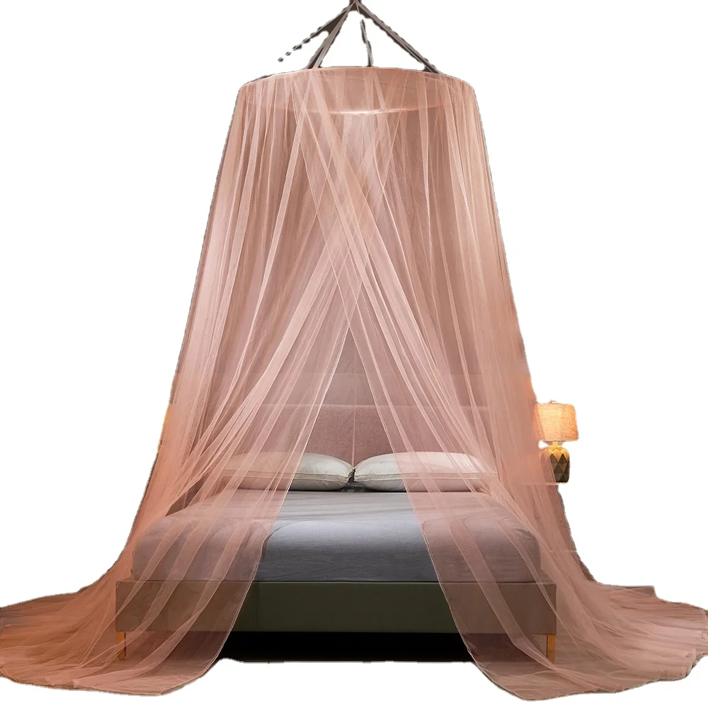 Princess round bed canopy circular mosquito net for girls bed room decoration