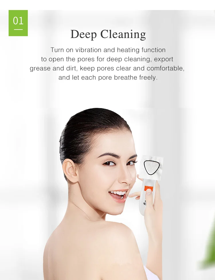 Home use red light therapy beauty product facial lifting skin care tool  remove make up acne treatment hot cold face massager