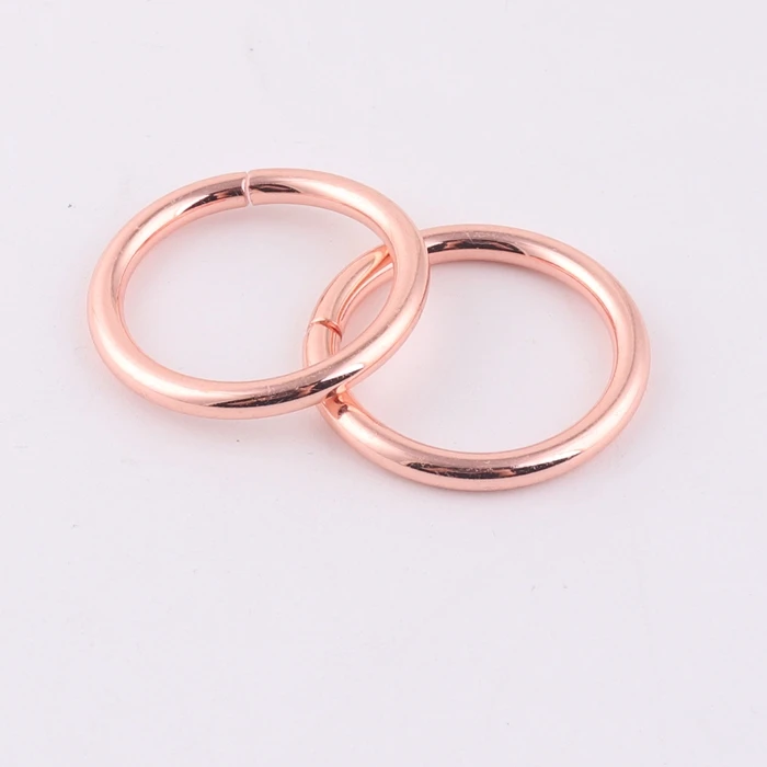 factory supply rose gold small metal bag d ring o ring for handbag