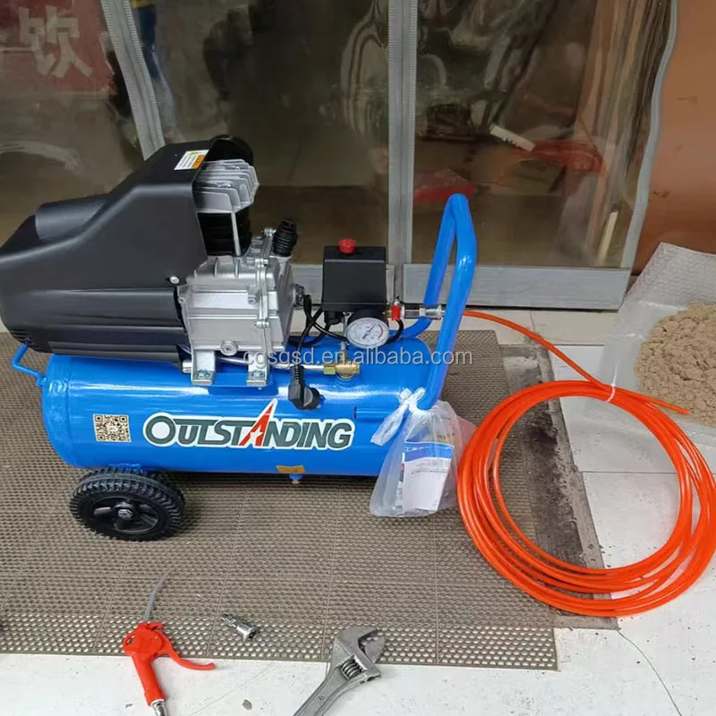 Bison 120 Psi 50 л портативный двухступенчатый бесшумный поршневой воздушный компрессор для пневматических инструментов