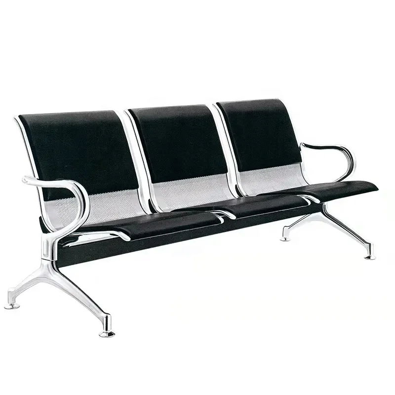 Soft PU 3 seats cheap price hospital airport chair waiting chairs