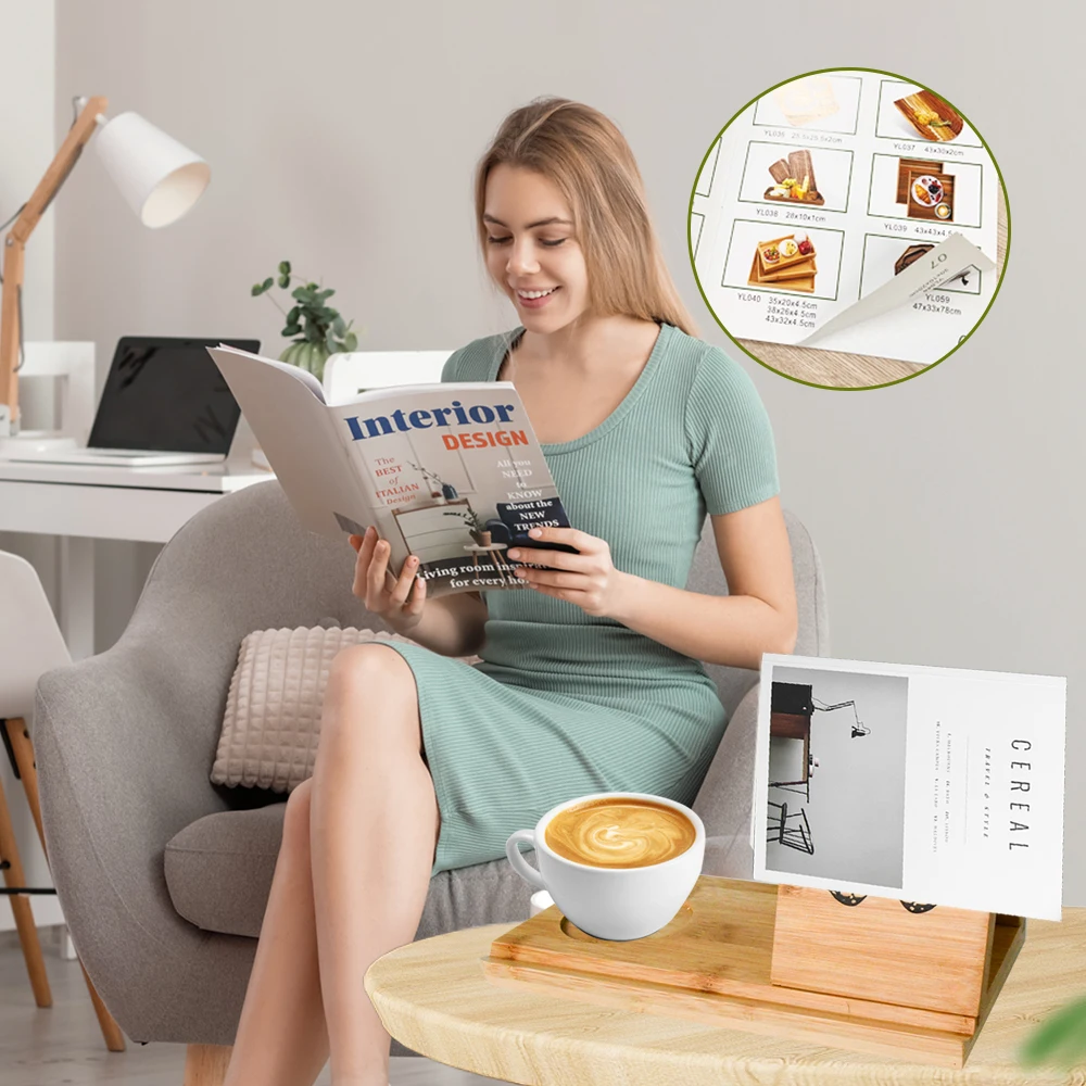 Подставка для книг с треугольным рисунком