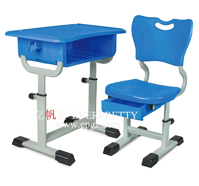 Школьная мебель нового дизайна, пластиковый стул и стол из МДФ, Лидер продаж, используется для начальной и старшей школы