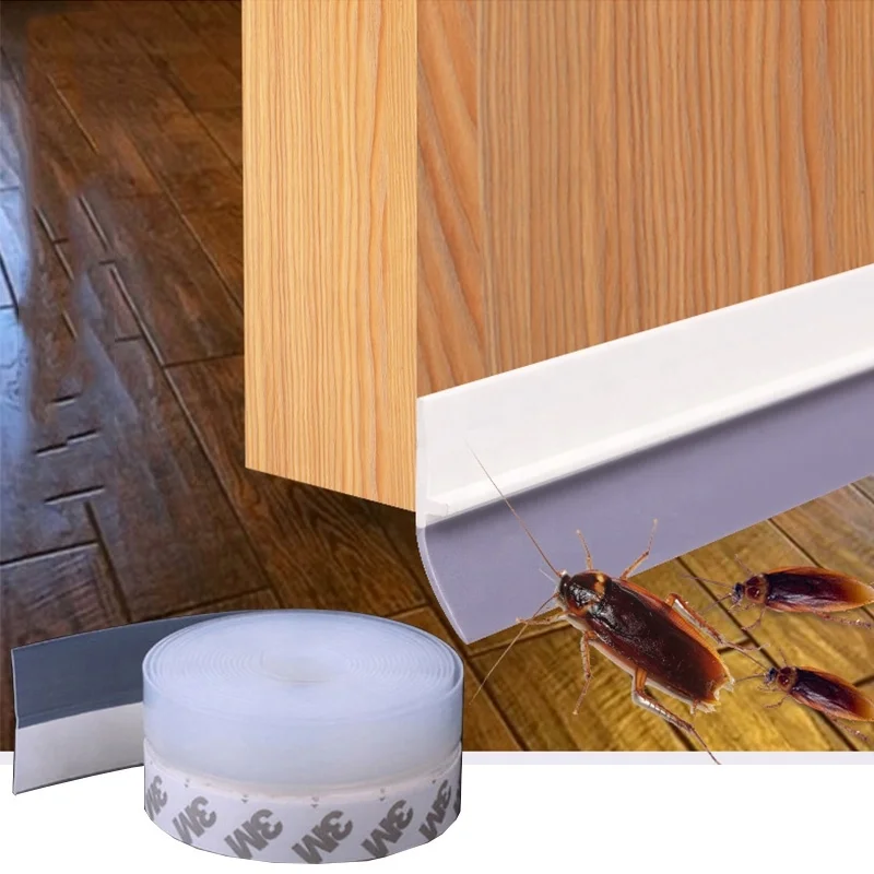 Transparent silicone rubber door seal 3m tape