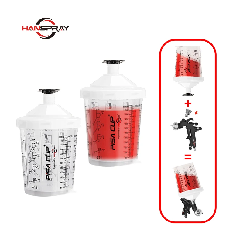 Automotive Refinishing 800ml Air Spray Gun Disposable Spray Paint Cup