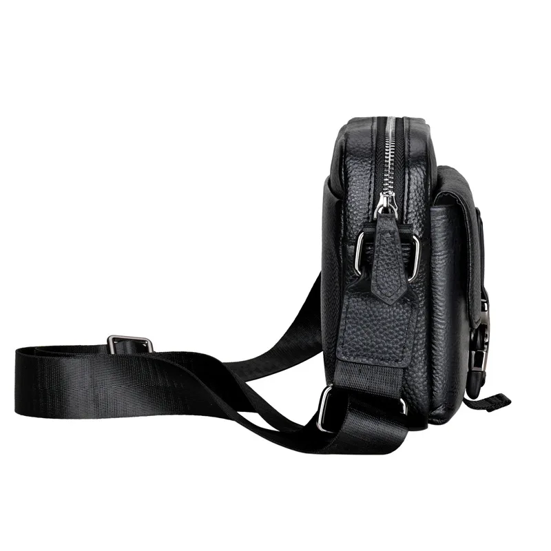 New Arrival High Quality Genuine Cow Leather Crossbody Bags Natural Leather Shoulder Bag for Men